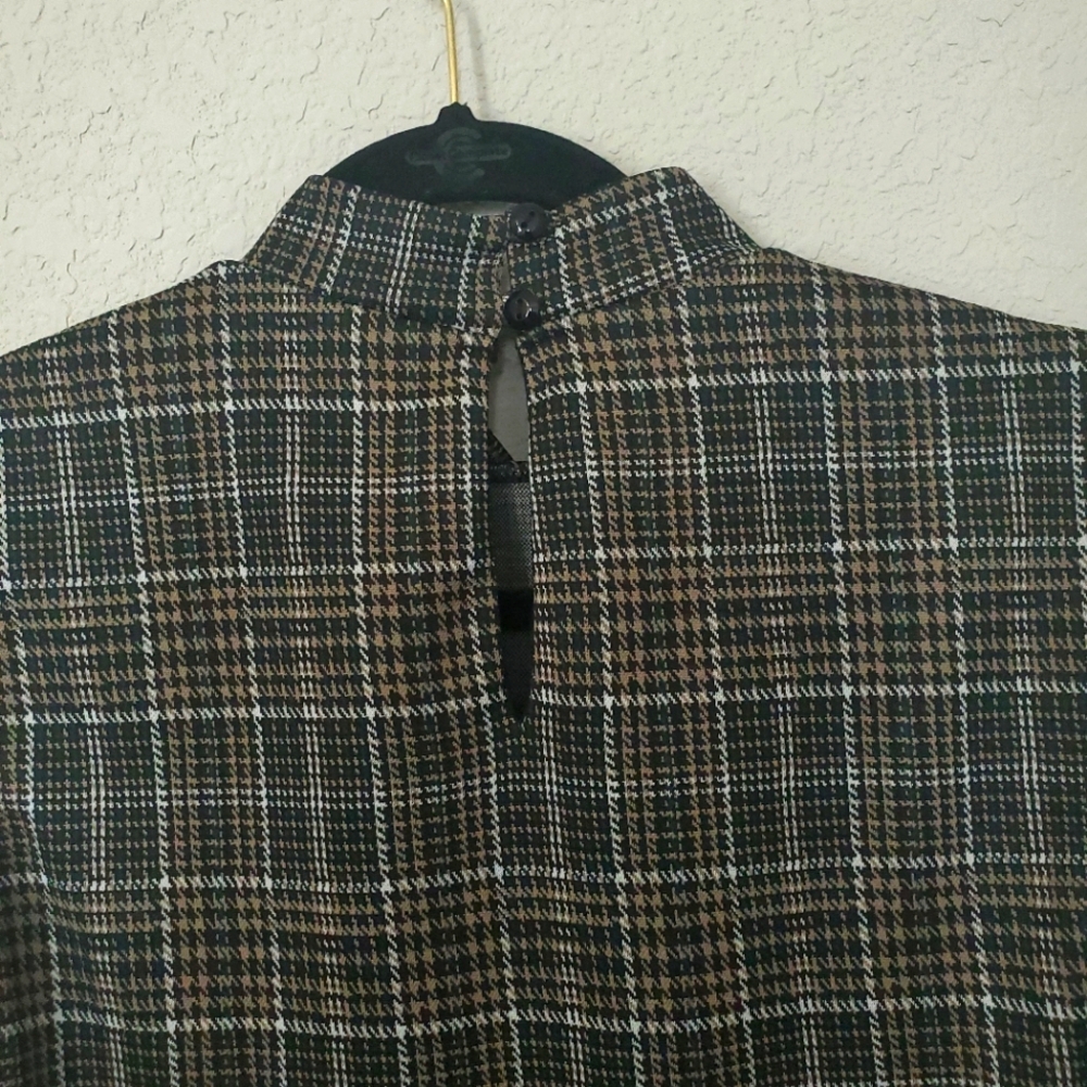 Enfocus Studio Green Plaid Sleeveless Dress - Picture 5 of 7